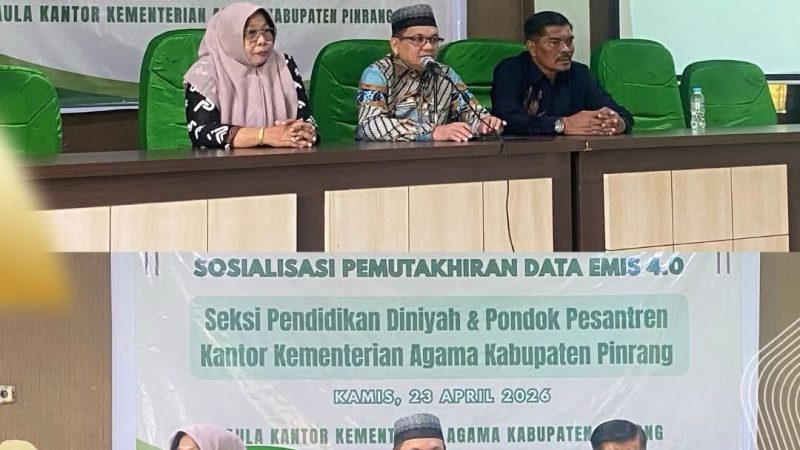 Jelang Deadline 31 Mei, Kemenag Pinrang Pacu Pemutakhiran EMIS