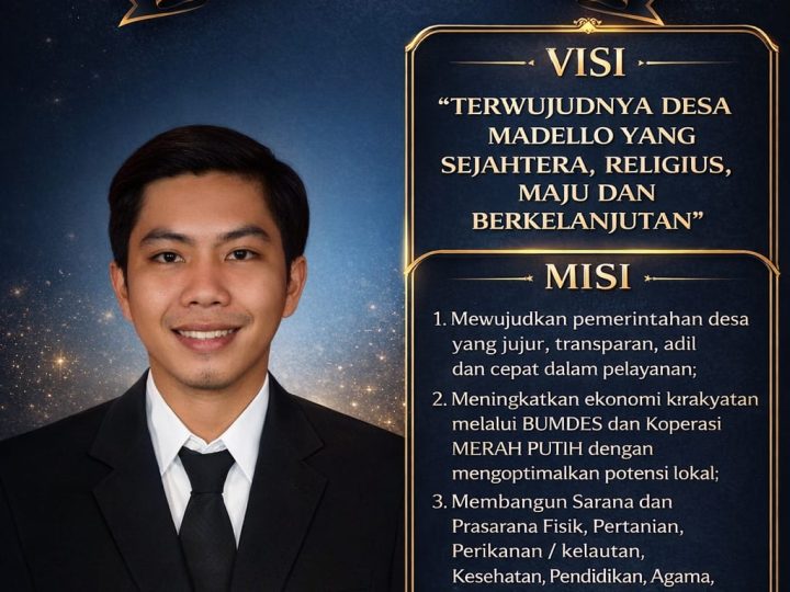 Figur Muda Berlatar Hukum Ramaikan Pilkades Madello 2026, Nur Hidayatullah Amur Usung Visi “Madello Keren”