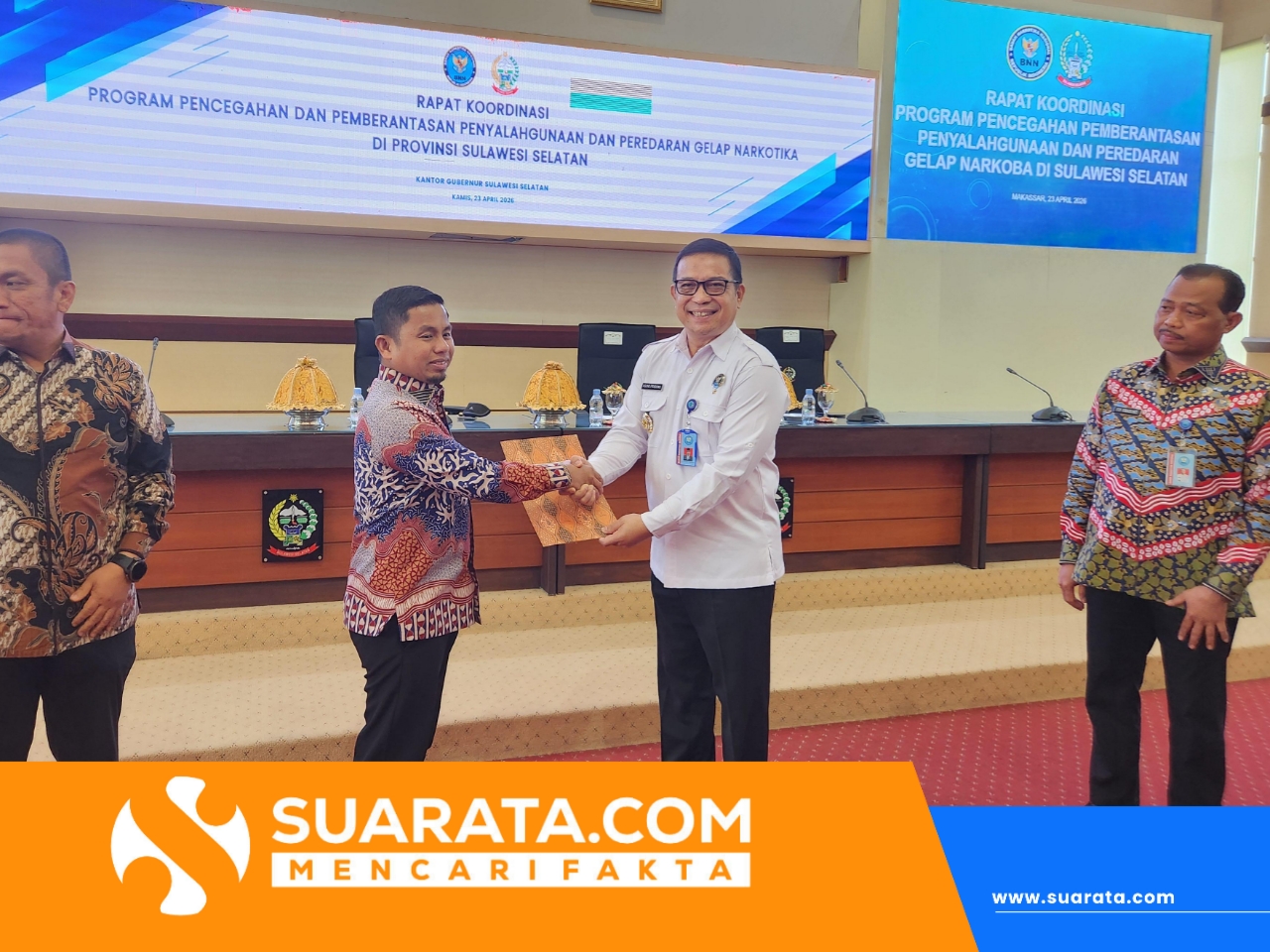 Komitmen Perangi Narkotika, Wali Kota Parepare Hadiri Rakor P4GN di Makassar