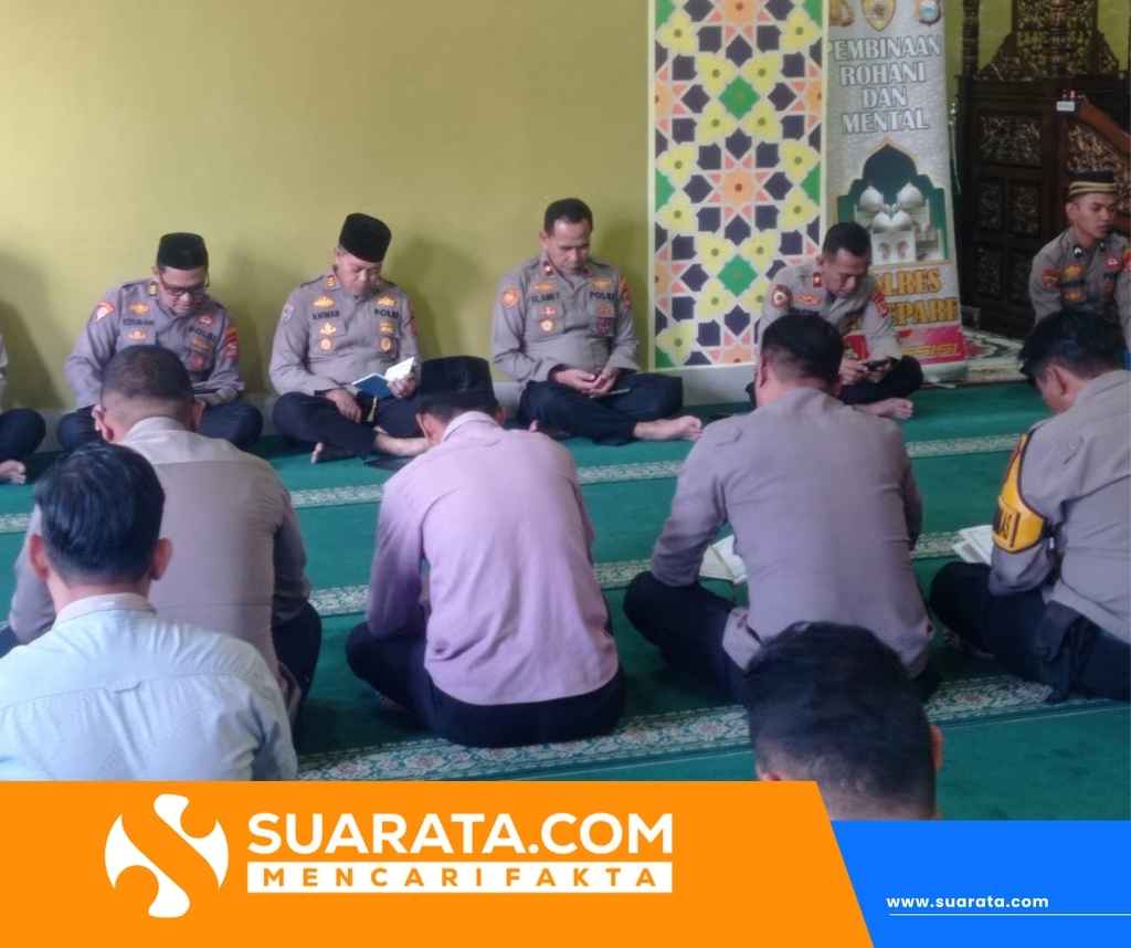 Yasinan Personil Polres Parepare, Doakan Masyarakat Kota Parepare Selalu Dalam Lindungan Tuhan
