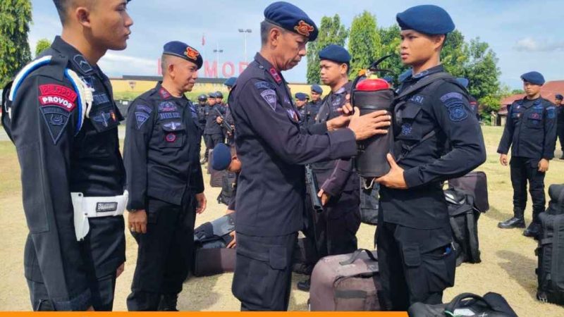 Batalyon B Pelopor Brimob Polda Sulsel Siap Amankan Laga PSM Makassar vs Persis Solo