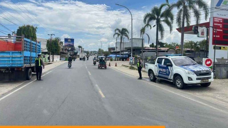 Langkah Tegas Polres Polman Tertibkan Lalu Lintas di Sejumlah Titik Vital Kota Polewali