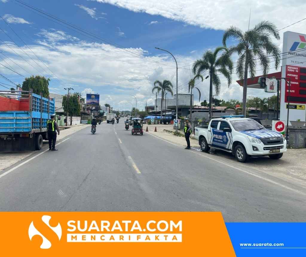Langkah Tegas Polres Polman Tertibkan Lalu Lintas di Sejumlah Titik Vital Kota Polewali