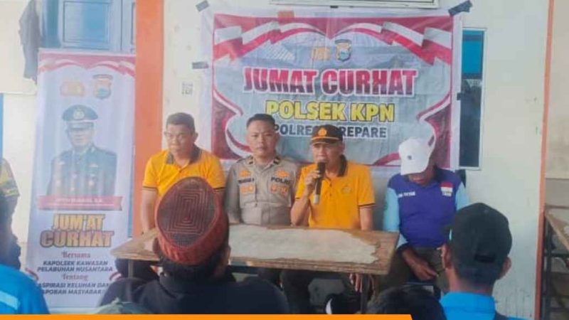 Polsek KPN Serap Aspirasi TKBM Pelabuhan Nusantara Parepare Lewat Jumat Curhat
