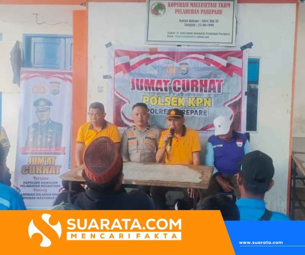 Polsek KPN Serap Aspirasi TKBM Pelabuhan Nusantara Parepare Lewat Jumat Curhat