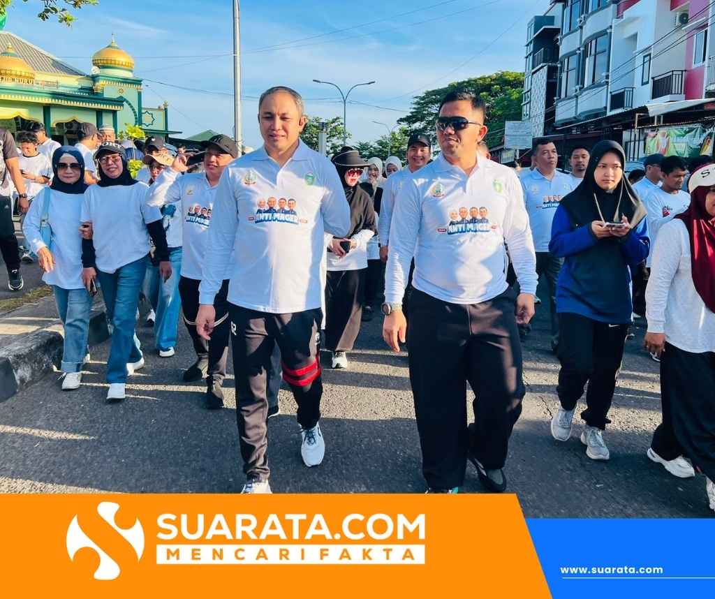 Kapolres Parepare Hadiri Jalan Sehat Anti Mager, Semarak HUT ke-66 Kota Parepare
