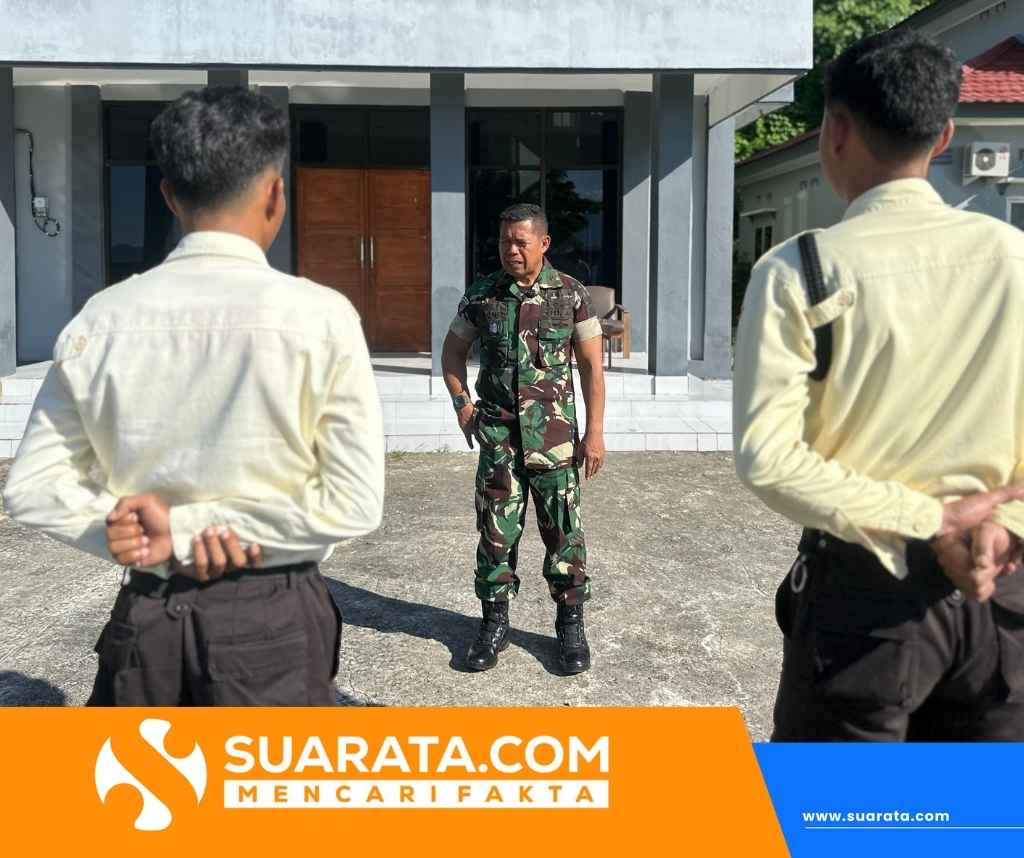 Perkuat Obvitnas, TNI AL Pinrang Gembleng Mental dan Fisik Security PLN Batam