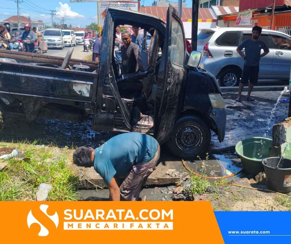 Mobil Terbakar Saat Diservis di Wonomulyo, Polisi Duga Korsleting