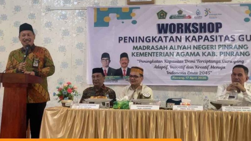 Penguatan Kapasitas Guru MAN Pinrang, Kakanwil Kemenag Sulsel: Bangun Madrasah dengan Persatuan dan Kesatuan