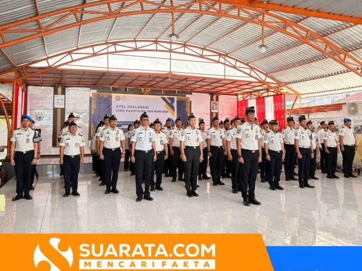 Lapas Parepare Gelar Apel Deklarasi Perang terhadap Narkoba dan Handphone