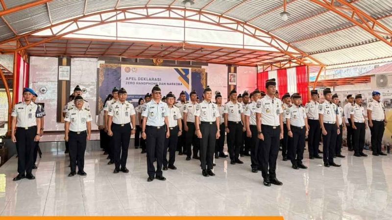 Lapas Parepare Gelar Apel Deklarasi Perang terhadap Narkoba dan Handphone