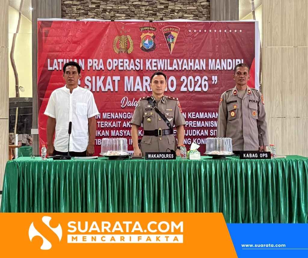 Wakapolres Polman Pimpin Latpra Ops Sikat Marano 2026
