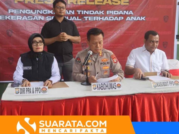 Ditres PPA dan PPO Polda Sulsel Gelar Konferensi Pers, Tiga Pelaku Kekerasan Seksual terhadap Anak Diamankan