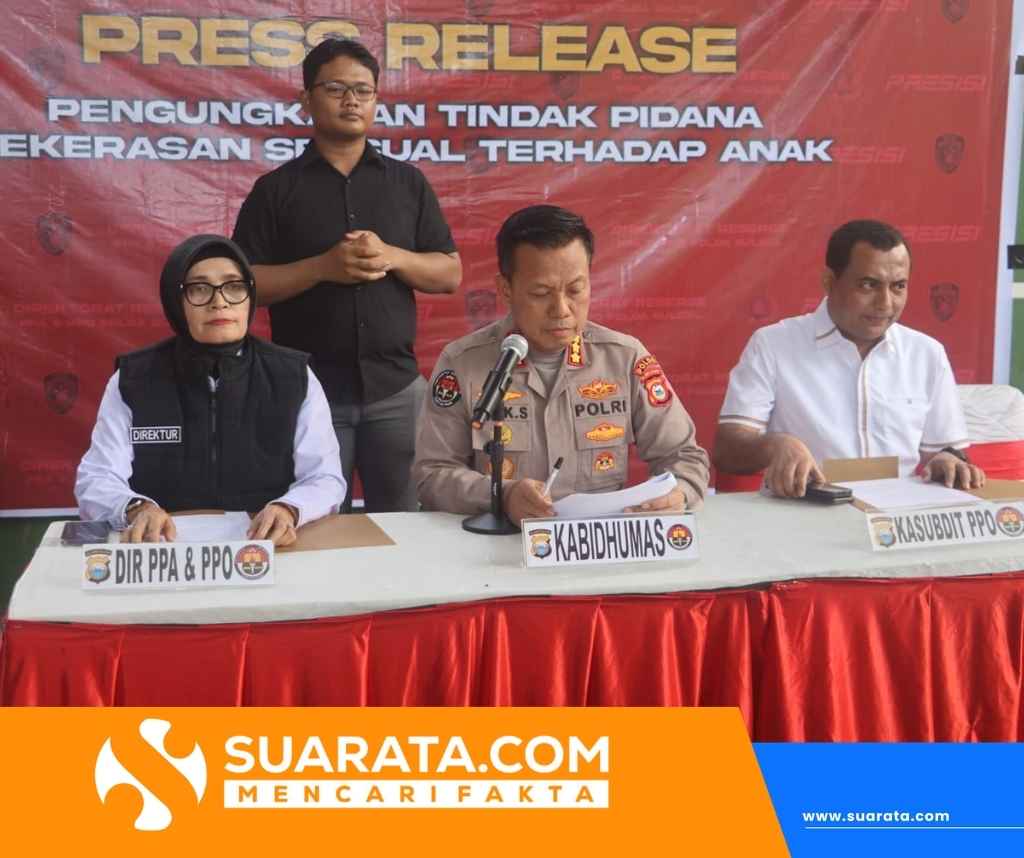 Ditres PPA dan PPO Polda Sulsel Gelar Konferensi Pers, Tiga Pelaku Kekerasan Seksual terhadap Anak Diamankan