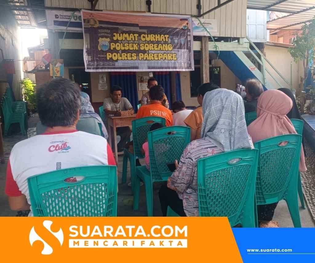 Bhabinkamtibmas Polsek Soreang Sosialisasikan Call Center 110 Lewat Jumat Curhat