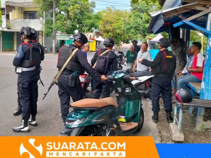 Batalyon B Pelopor Gelar Patroli Harkamtibmas di Parepare, Warga Merasa Aman