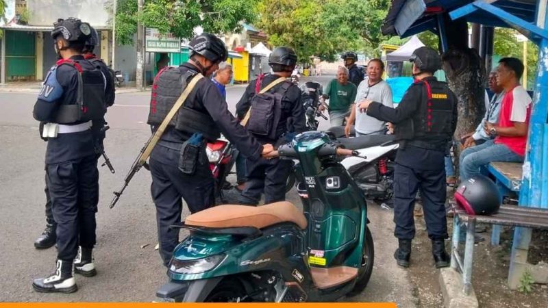 Batalyon B Pelopor Gelar Patroli Harkamtibmas di Parepare, Warga Merasa Aman