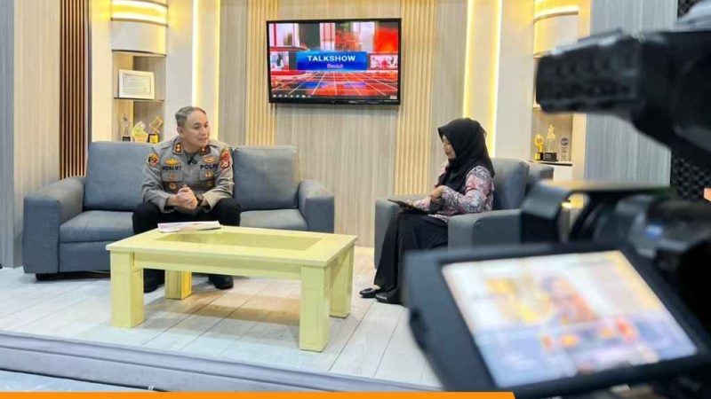 Live Talk Show di TV Peduli, Kapolres Parepare Ungkap Strategi Hadirkan Rasa Aman Bagi Masyarakat