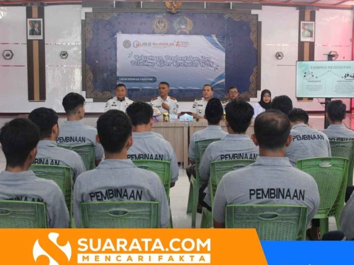 Pembentukan Kader Kesehatan WBP, Lapas Parepare Gelar Pembekalan Dasar
