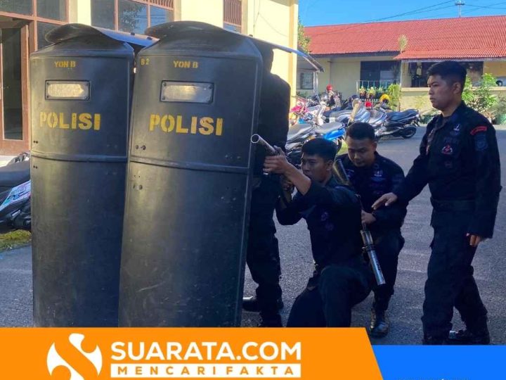 Ikuti Materi PHH, Personel Posko Siaga Aman Nusa I dan II Batalyon B Pelopor Makin Siap Bertugas