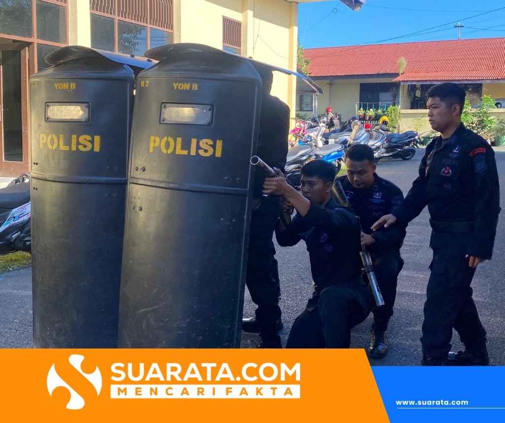 Ikuti Materi PHH, Personel Posko Siaga Aman Nusa I dan II Batalyon B Pelopor Makin Siap Bertugas