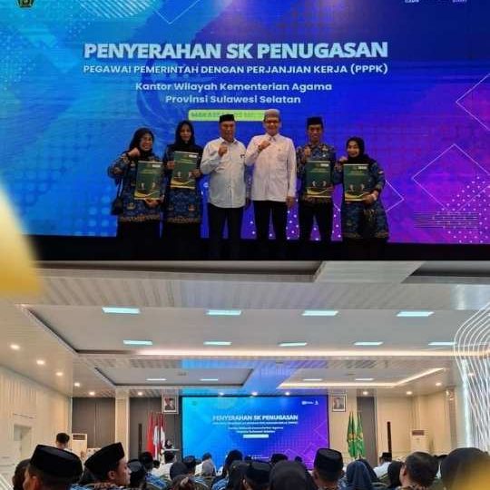 Hadiri Penyerahan SK PPPK, Kemenag Pinrang Dorong ASN Lebih Optimal