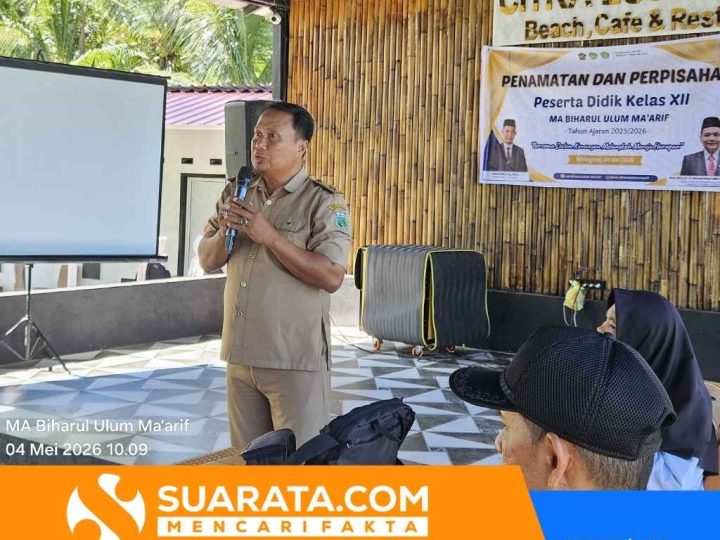 Hadiri Penamatan MA Biharul Ulum Ma’arif, Kades Wiringtasi Andi Abbas Beri Dukungan Penuh