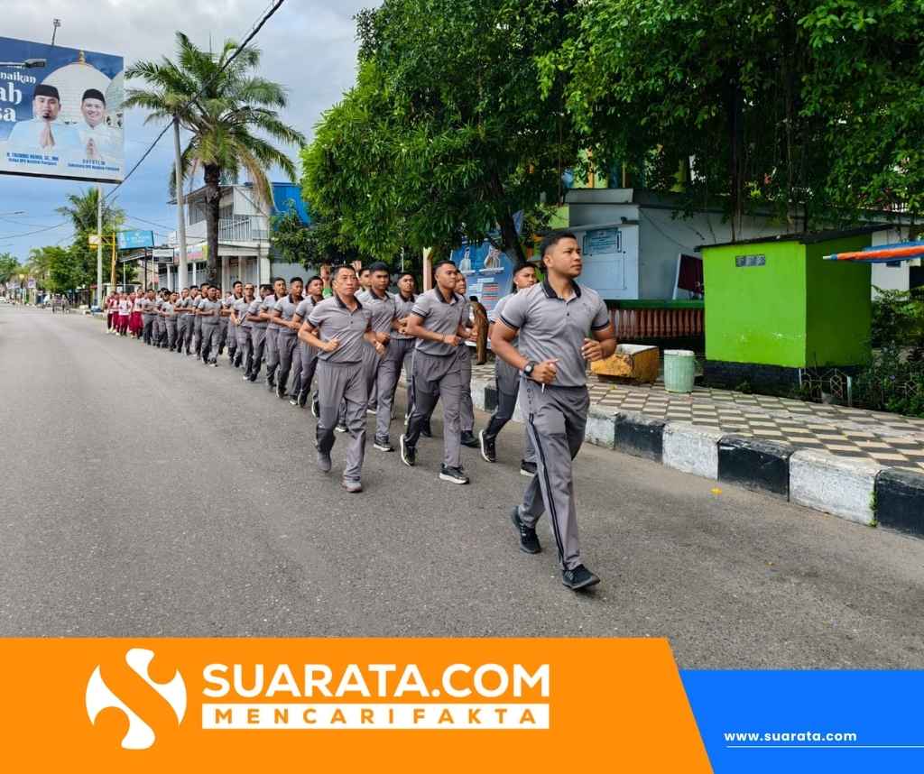 Jaga Kebugaran dan Kekompakan, Batalyon B Pelopor–Pasbrimob II Lari Bersama Keluar Mako