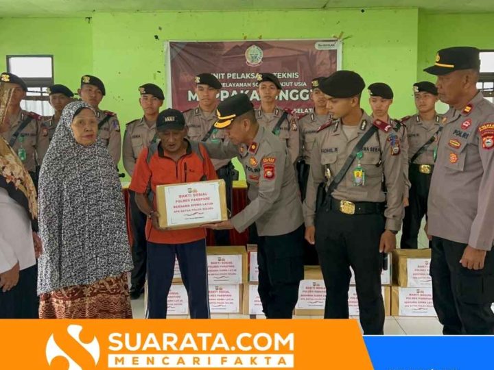 Bentuk Karakter Humanis, Polres Parepare Gelar Bakti Sosial dan Anjangsana Bersama Siswa Latja SPN Batua