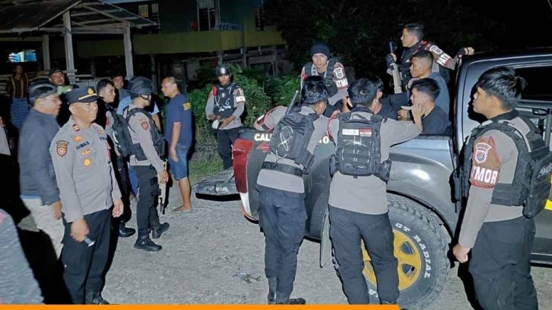 Aparat Gabungan Polres Polman dan Kodim 1402 Gagalkan Tawuran Pemuda di Binuang Polewali Mandar