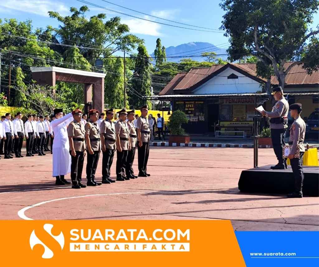 Kapolres Polman Pimpin Upacara Sertijab Sejumlah Pejabat Utama dan Kapolsek