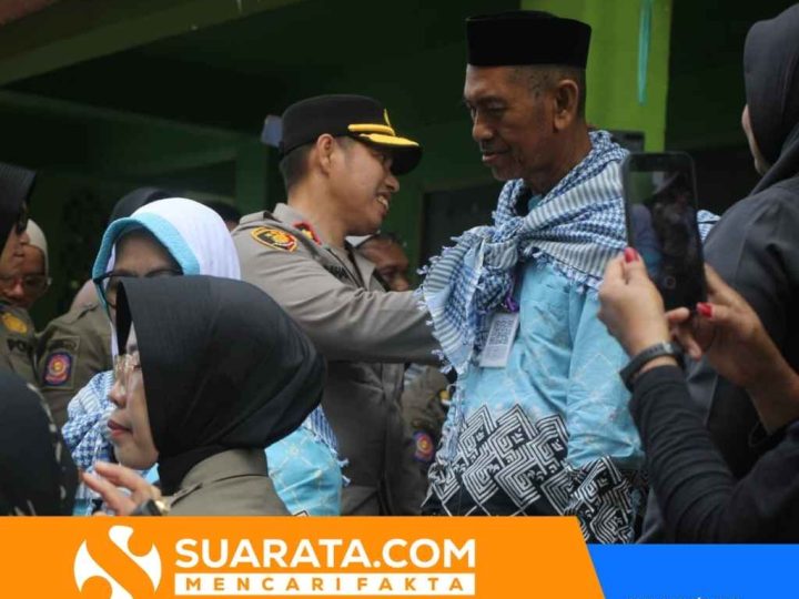 Pelepasan 96 CJH Kloter 41 Parepare Berlangsung Khidmat, Polres Parepare Berikan Pengamanan