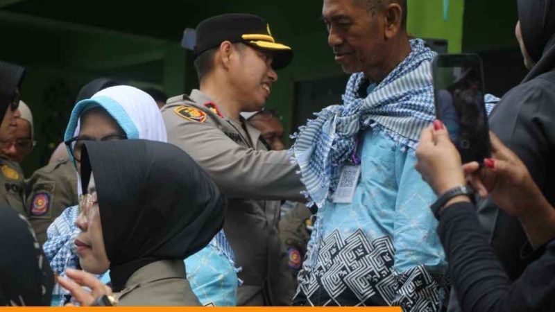 Pelepasan 96 CJH Kloter 41 Parepare Berlangsung Khidmat, Polres Parepare Berikan Pengamanan
