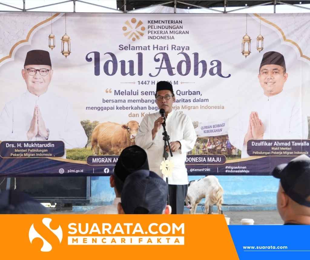 KP2MI Gelar Kurban Idul Adha, Menteri P2MI Titip Pesan Tingkatkan Pelayanan Pekerja Migran