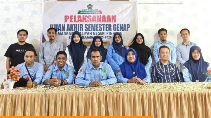 MAN Pinrang Gelar Ujian Akhir Semester Berbasis Digital, Wujudkan Evaluasi Pembelajaran yang Tertib dan Modern