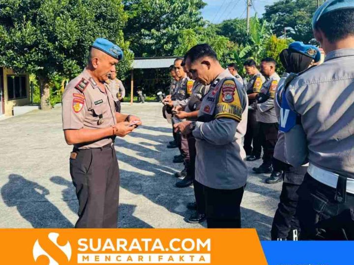 Propam Polres Majene Gelar Gaktiblin di Polsek Banggae, Tekankan Profesionalitas dan Pelayanan Maksimal