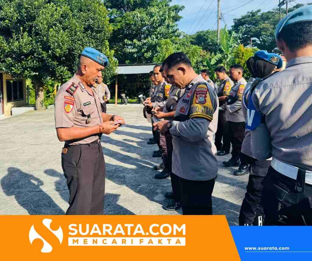 Propam Polres Majene Gelar Gaktiblin di Polsek Banggae, Tekankan Profesionalitas dan Pelayanan Maksimal
