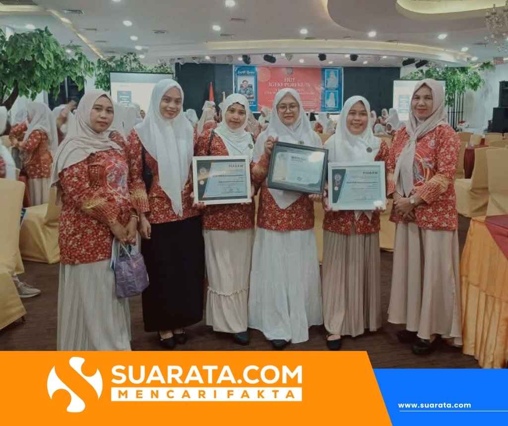 HUT ke-76 IGTKI-PGRI, IGTKI Luwu Utara Sabet Dua Penghargaan Tingkat Provinsi Sulsel