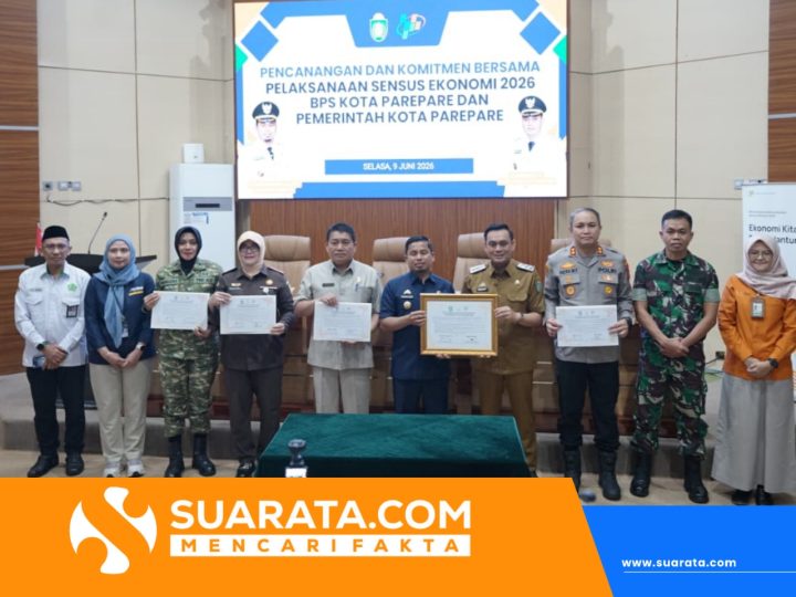 Wali Kota Parepare Canangkan Sensus Ekonomi 2026, Ajak Seluruh Elemen Sukseskan Pendataan