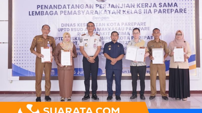 Tasming Hamid Dukung Penguatan Layanan Kesehatan di Lapas Parepare, Kukuhkan Kader Kesehatan Warga Binaan