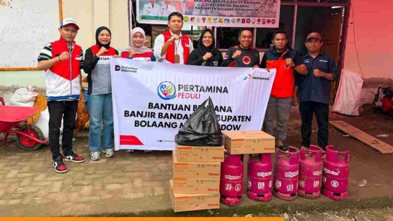 Pertamina Patra Niaga Regional Sulawesi Melalui IT Bitung Salurkan Bantuan Penanganan Banjir Bandang di Kabupaten Bolaang Mongondow