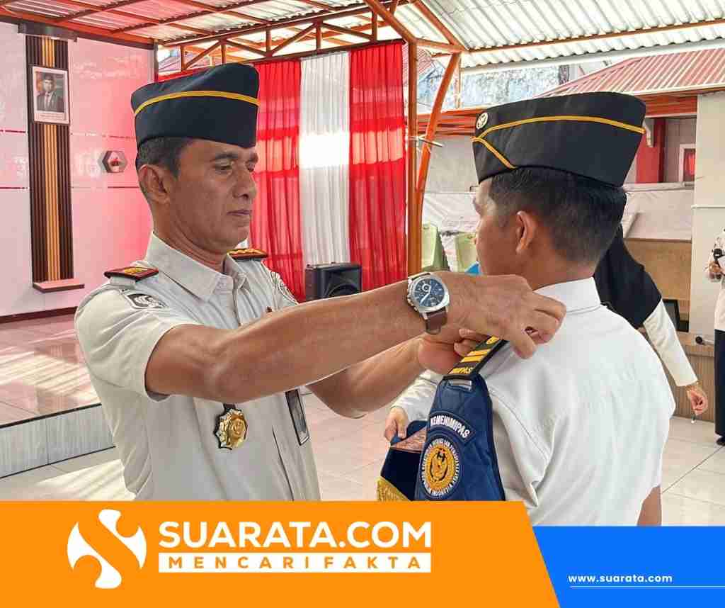 Kalapas Parepare Pimpin Apel Pagi dan Penyematan Kenaikan Pangkat Pilihan Ka KPLP