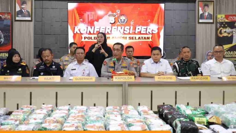 Polda Sulsel Musnahkan Barang Bukti Narkotika Hasil Pengungkapan Jaringan Internasional Periode Januari–Juni 2026