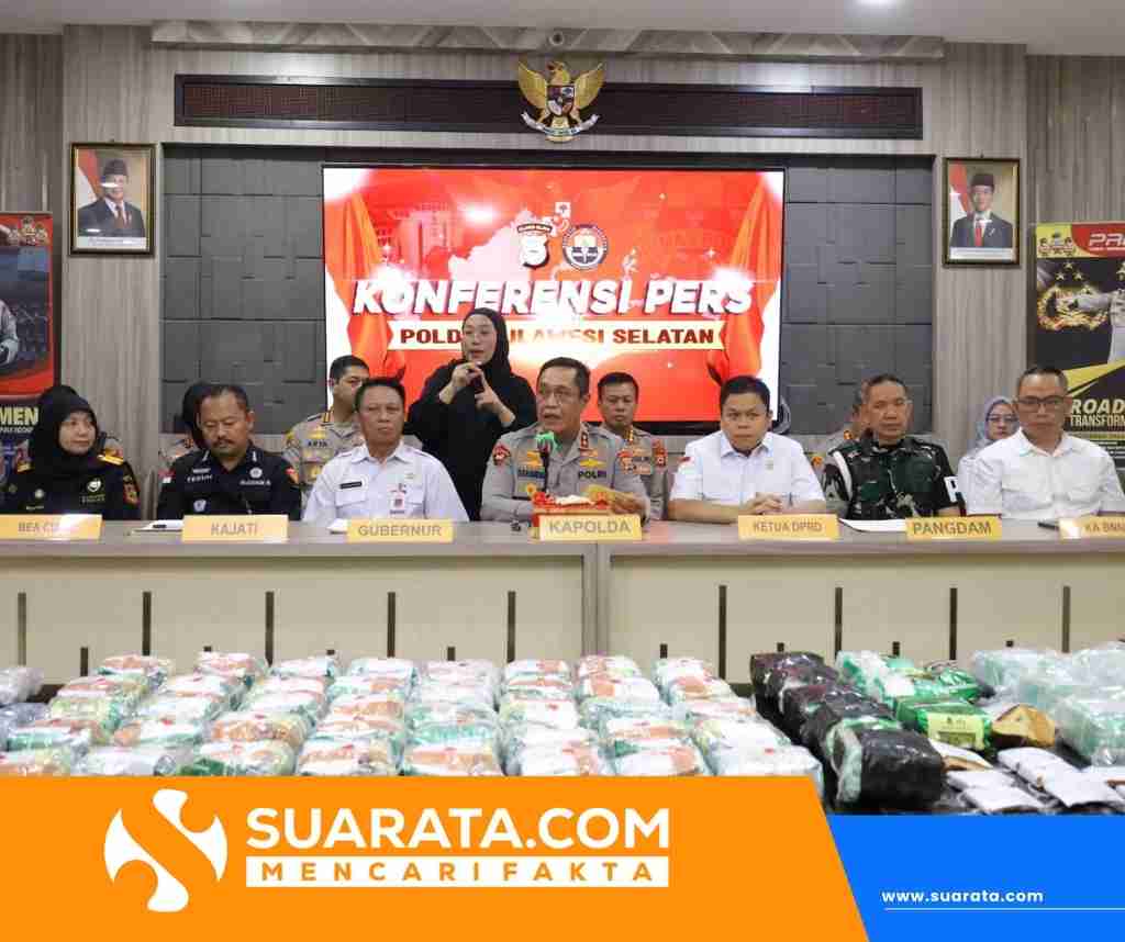 Polda Sulsel Musnahkan Barang Bukti Narkotika Hasil Pengungkapan Jaringan Internasional Periode Januari–Juni 2026