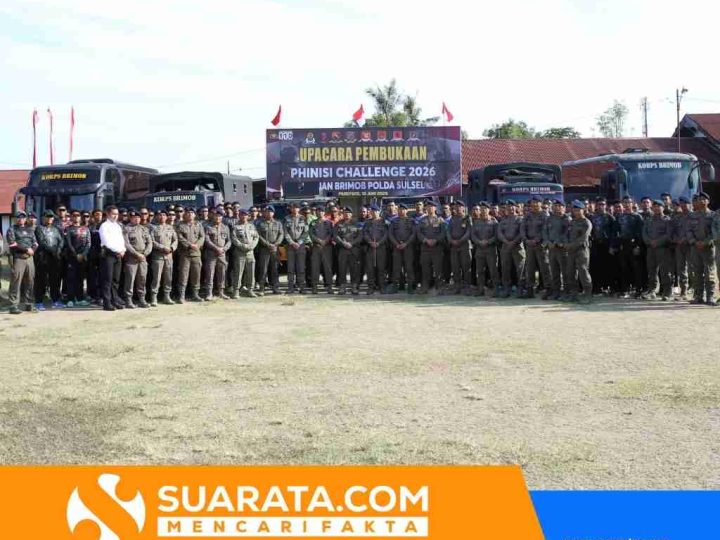 Phinisi Challenge 2026 Resmi Dimulai, Dansat Brimob Sulsel Tekankan Sportivitas