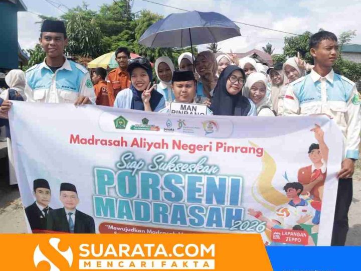 Empat Kali Berturut-turut, Kontingen MAN Pinrang Kembali Bawa Pulang Piala Juara Umum Porsema