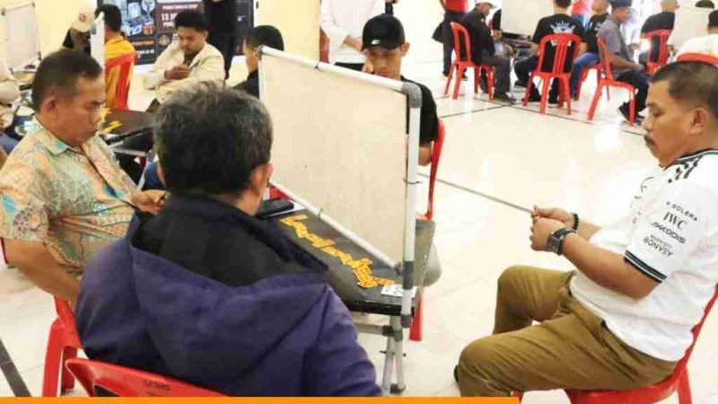 Ratusan Peserta Ikuti Turnamen Domino Polres Majene Sambut Hari Bhayangkara