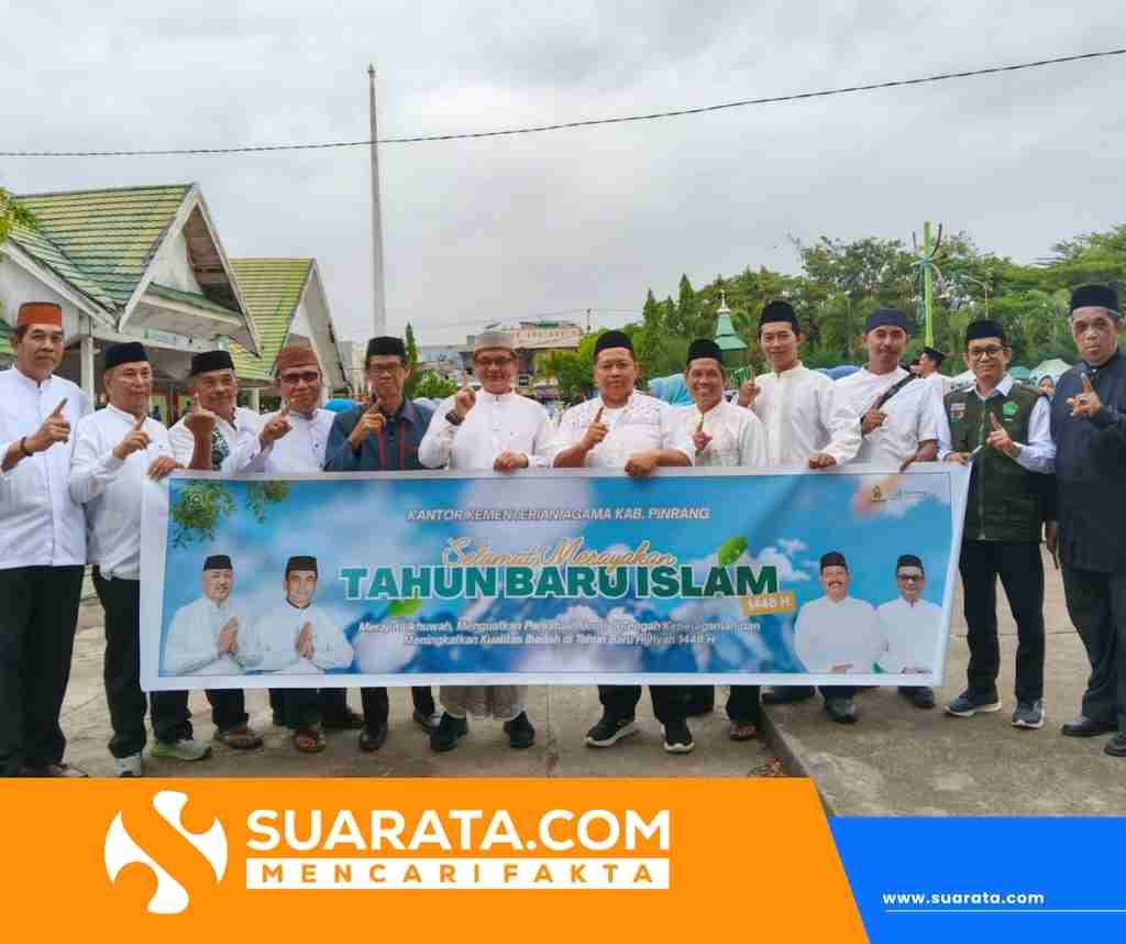 Kemenag Pinrang Semarakkan Tahun Baru Islam 1448 H Lewat Pawai Ta’aruf