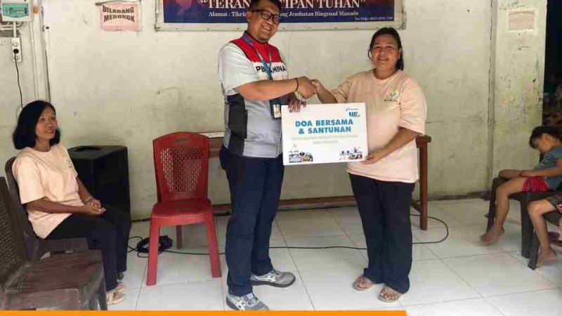 Pertamina Patra Niaga Regional Sulawesi Tebar Semangat Kebersamaan Melalui Pertamina Berkah di Bitung