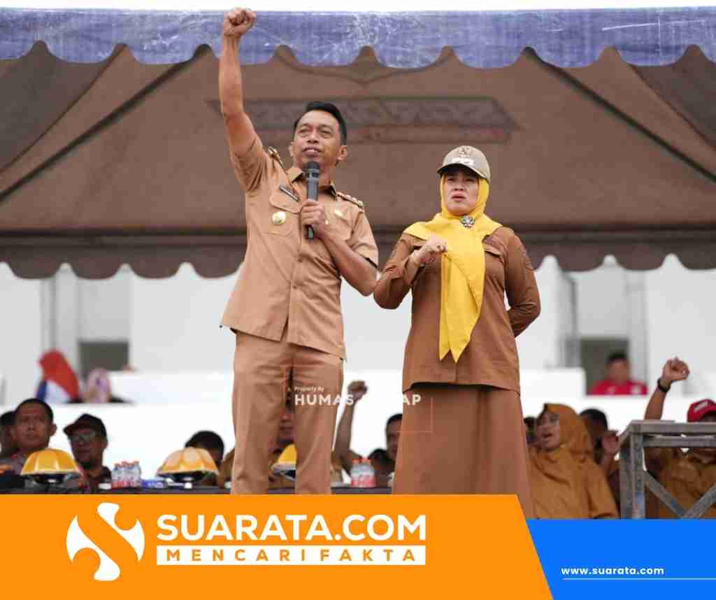 Bupati Syaharuddin Pimpin Simulasi Pembukaan Porsenijar PGRI Sulsel, Periksa Satu per Satu Detail Acara
